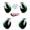Service Caster 8 Inch Kingpinless Green Poly on Steel Wheel Caster Swivel Locks 2 Brakes, 4PK SCC-KP30S820-PUR-GB-SLB-BSL-2-BSL-2 - alternate 6